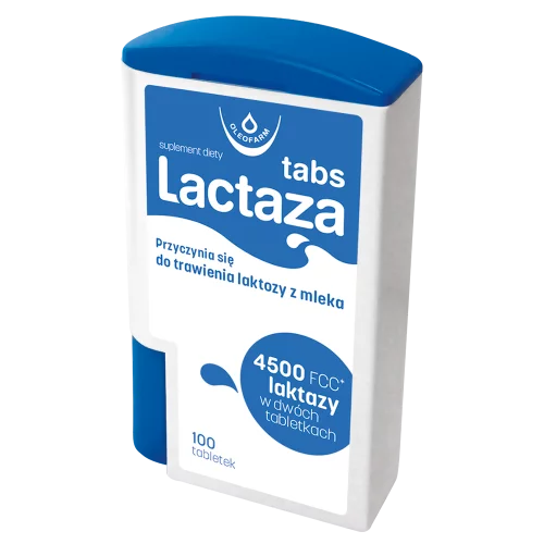 Lactaza Tabs - enzym laktaza 100 tabletek