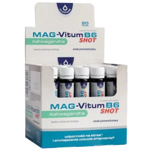 Zestaw Mag-Vitum B6 Ashwagandha SHOT, 20 fiolek