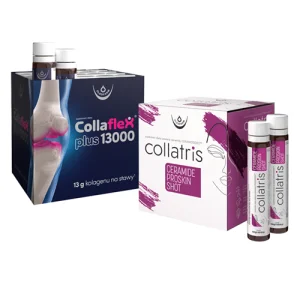 Zestaw Collaflex PLUS 13 000 + Collatris Ceramide ProSkin SHOT, 20 fiolek + 20 fiolek