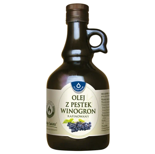 Olej z pestek winogron rafinowany, 500 ml
