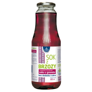 Sok z brzozy z dodatkiem koncentratu soku z granatu, 990 ml