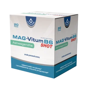 Zestaw Mag-Vitum B6 Ashwagandha SHOT, 20 fiolek