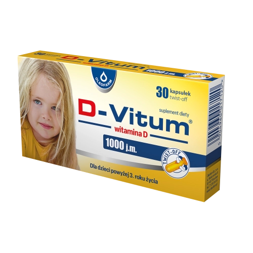 D-VITUM 1000 j.m., 30 kapsułek twist-off