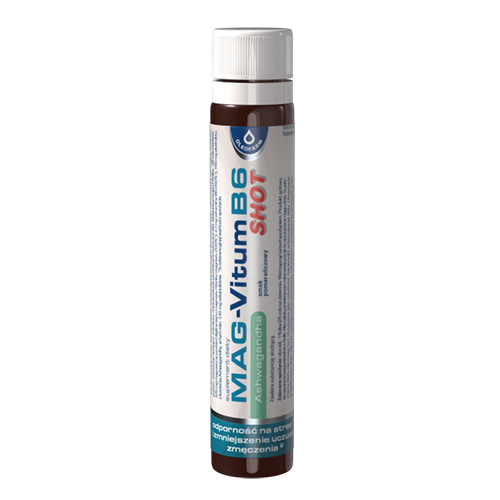 Zestaw Mag-Vitum B6 Ashwagandha SHOT, 20 fiolek