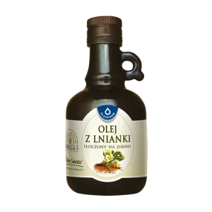 Olej z lnianki (rydzowy) tłoczony na zimno, 250 ml