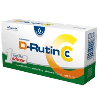D-Rutin CC, rutyna witamina C, 60 kapsułek