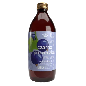 Sok z owoców czarnej porzeczki z naturalną witaminą C, 500 ml