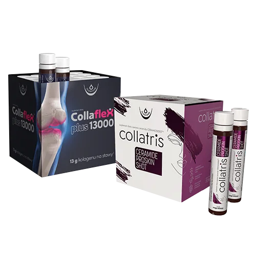 Zestaw Collaflex PLUS 13 000 + Collatris Ceramide ProSkin SHOT, 20 fiolek + 20 fiolek