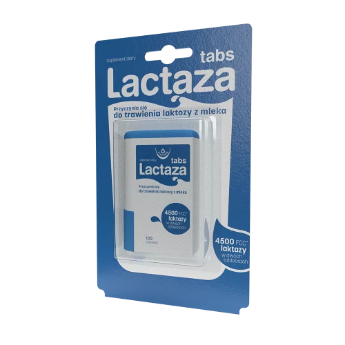 Lactaza Tabs - enzym laktaza 100 tabletek
