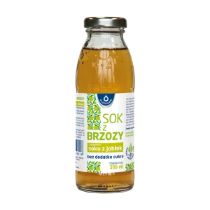 Sok z brzozy z dodatkiem soku z jabłek bez dodatku cukru, 300 ml