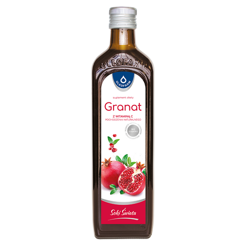 Granat, sok z owoców granatu z naturalną witaminą C, 490 ml