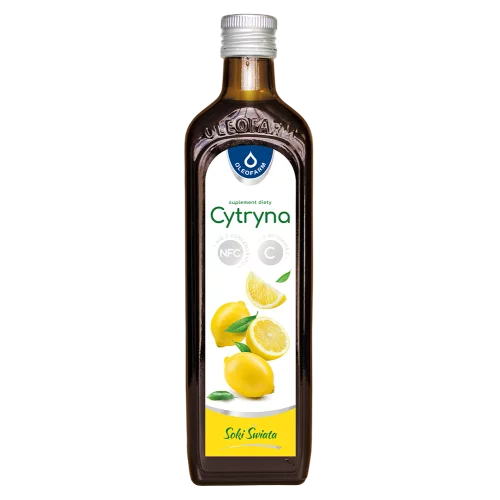 Cytryna, sok z cytryny z witaminą C 490 ml