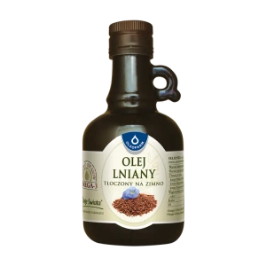 Olej lniany tłoczony na zimno, 250 ml