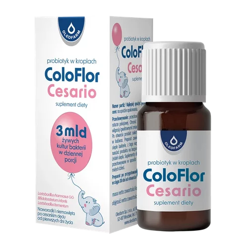 Coloflor Cesario, probiotyk w kroplach, 5 ml