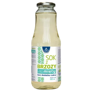 Sok z brzozy z miętą bez dodatku cukru, 990 ml