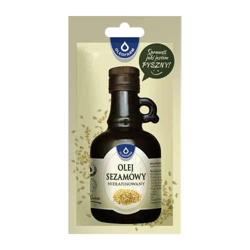 Olej sezamowy nierafinowany, saszetka 30 ml