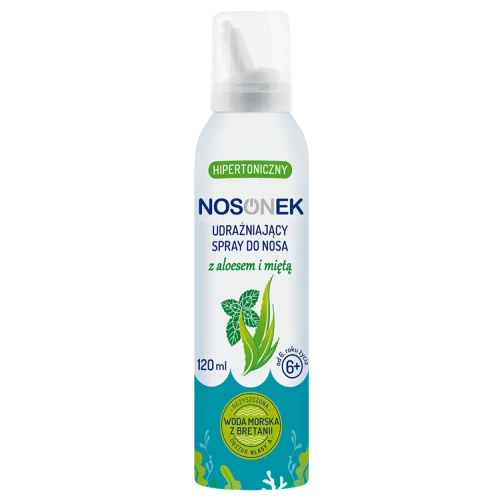 Nosonek udrażniający spray do nosa z aloesem i miętą, 120 ml