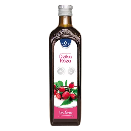 Dzika Róża, sok z dzikiej róży z witaminą C 490 ml
