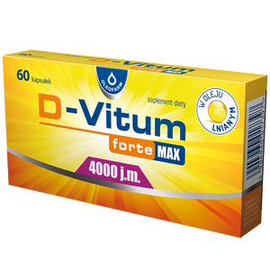 D-Vitum forte Max 4000 j.m., 60 kapsułek