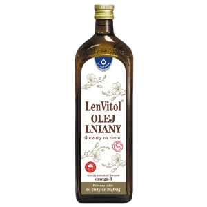LenVitol® - olej lniany tłoczony na zimno, 1000 ml