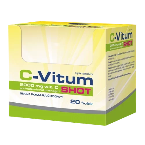 Zestaw Collatris Beauty SHOT 13 000 + C-Vitum SHOT 2000mg, 20 fiolek + 20 fiolek