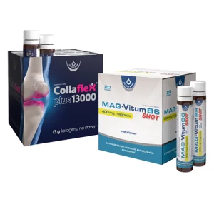 Zestaw Collaflex PLUS 13 000 + Mag-Vitum B6 SHOT, 20 fiolek + 20 fiolek