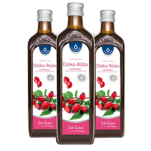 Zestaw 3x sok z dzikiej róży z naturalną witaminą C, 3 x 490 ml