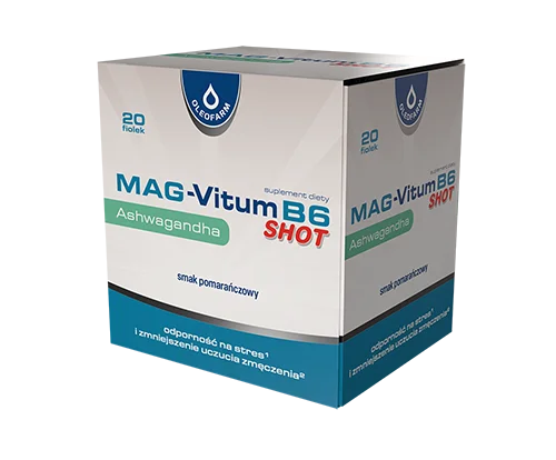 Zestaw Mag-Vitum B6 Ashwagandha SHOT, 20 fiolek