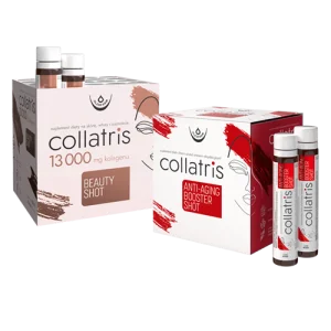 Zestaw Collatris Beauty SHOT 13 000 + Zestaw Collatris Anti-Aging Booster SHOT, 20 fiolek + 20 fiolek