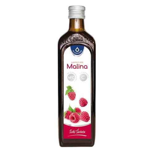 Malina, sok z malin z witaminą C 490 ml