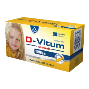 D-Vitum witamina D 1000 j.m., 90 kapsułek twist-off