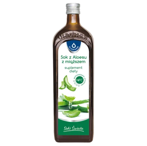 Aloes - sok NFC z aloesu z miąższem, 1000 ml 