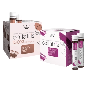 Zestaw Collatris Beauty SHOT 13 000 + Collatris Ceramide ProSkin SHOT, 20 fiolek + 20 fiolek