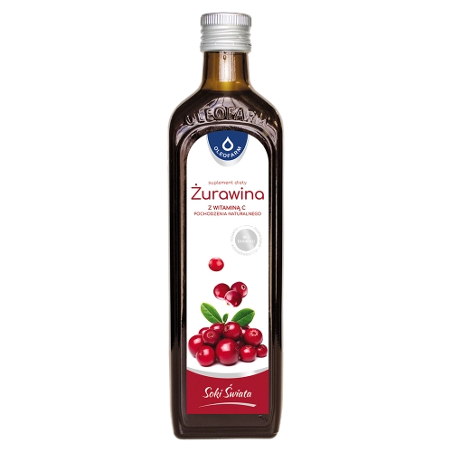 Żurawina - sok z żurawiny z naturalną witaminą C, 490 ml
