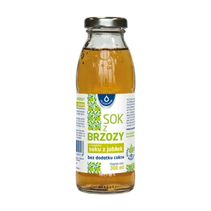 Sok z brzozy z dodatkiem soku z jabłek bez dodatku cukru, 300 ml