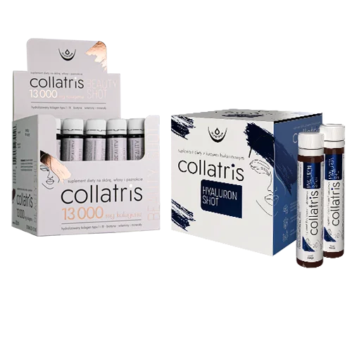 Zestaw Collatris Beauty SHOT 13 000 + Collatris Hyaluron SHOT, 20 fiolek + 20 fiolek