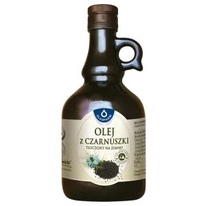 Olej z czarnuszki tłoczony na zimno, 500 ml