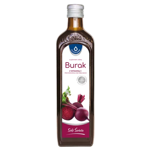Burak, sok z buraka ćwikłowego z naturalną witaminą C 490 ml