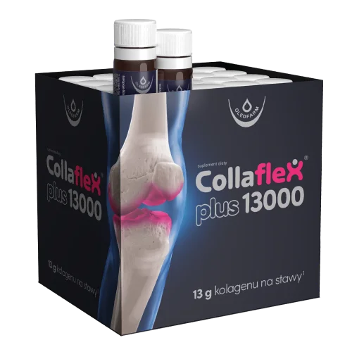 Zestaw Collaflex PLUS 13 000 + D-Vitum forte 2000 j.m., 20 fiolek + 60 żelków
