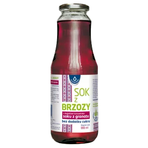 Sok z brzozy z dodatkiem koncentratu soku z granatu, 990 ml