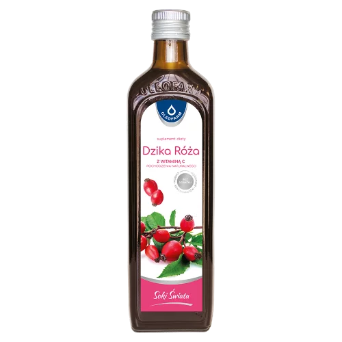 Dzika róża, sok z dzikiej róży z naturalną witaminą C, 490 ml