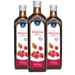 Zestaw 3x sok z owoców maliny z naturalną witaminą C, 3 x 490 ml