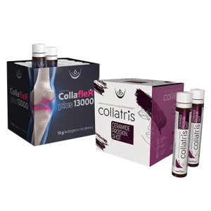 Zestaw Collaflex PLUS 13 000 + Collatris Ceramide ProSkin SHOT, 20 fiolek + 20 fiolek