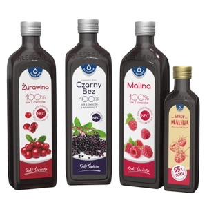 Jesienne otulenie - zestaw 3 soków + 1 syrop