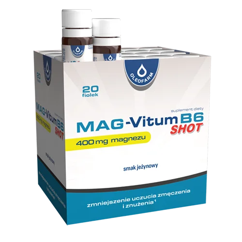 Zestaw Mag-Vitum B6 SHOT, 20 fiolek