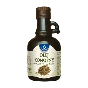 Olej konopny tłoczony na zimno, 250 ml