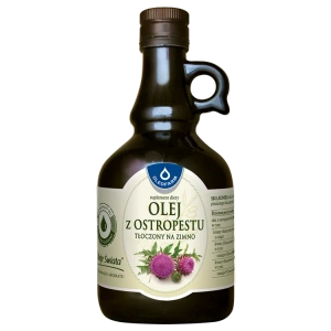 Olej z ostropestu tłoczony na zimno, 500 ml
