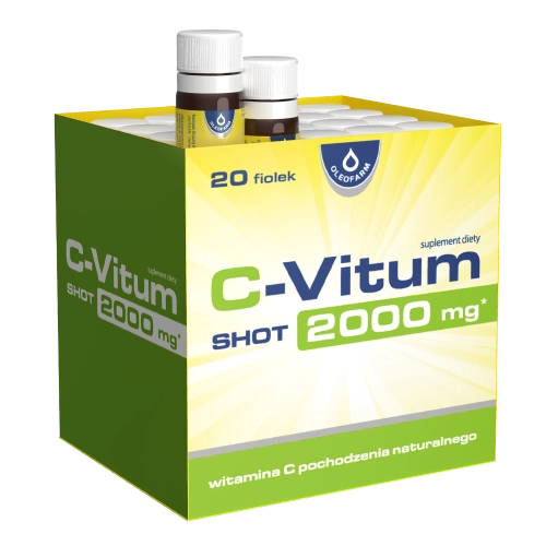 Zestaw Collaflex PLUS 13 000 + Zestaw C-Vitum SHOT 2000mg, 20 fiolek + 20 fiolek