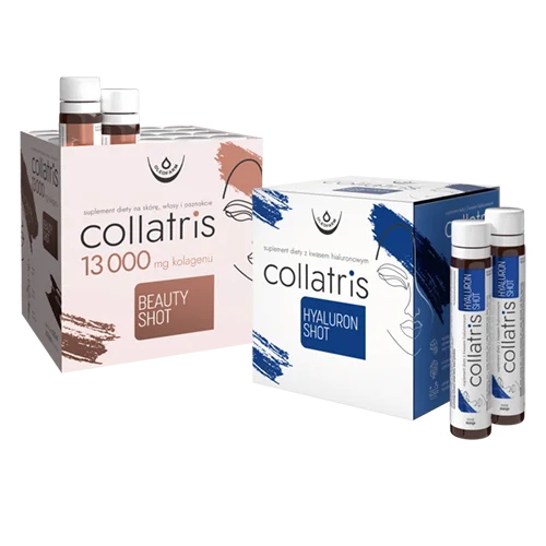 Zestaw Collatris Beauty SHOT 13 000 + Collatris Hyaluron SHOT, 20 fiolek + 20 fiolek