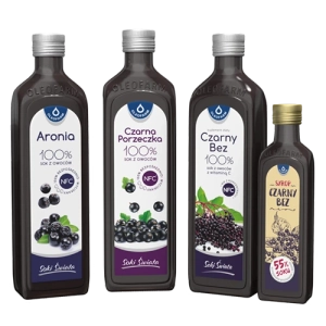 Rodzinne poranki - zestaw 3 soków + 1 syrop